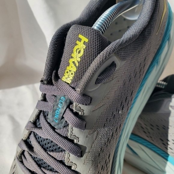 ❤️HOKA One One Mens Clifton 7 Running Shoes Gray 1110534 WDDS Mesh Low Top 9.5E main image 15